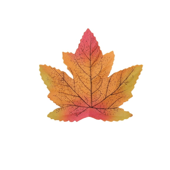 50Pcs Simulated Maple Leaf, 3.9" x 3.5" Autumn Fall Artificial Leaves for Wedding Party Thanksgiving Decorations Table Room Home Decor Photography Props,Style 5