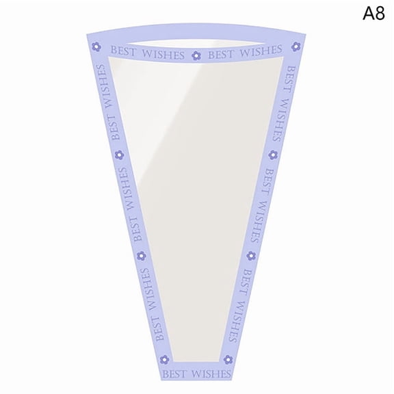 50Pcs Single Bouquet Flower Wrapping Paper Transparent Cellophane Gift Packaging Bag Wedding Birthday Party Florist Packing Bags