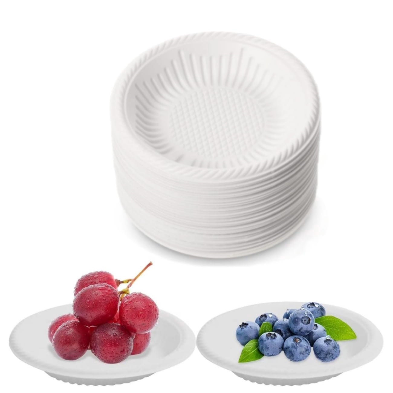Tableware Mini 50Pcs Small Paper Plates Disposable Round Paper Plates 4inch Heavy Duty ...