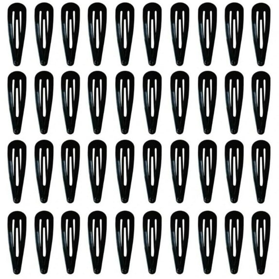 50Pcs Snap Hair Clips Candy Color Glossy 2 Inches No Slip Metal Hair Pins Clips Barrettes Accessories for Baby Girls Toddlers