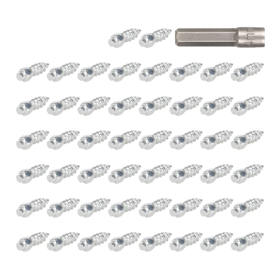 50Pcs Snow Chain Tire Studs Screw Snow Chain Tire Spikes Snow Chain Tire Studs