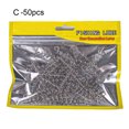 thumbnail image 1 of 50Pcs Spring Lock Pins Stable Connector Metal Swivels Snap Crank Hook Soft Bait for Fishing Hook, 1 of 7
