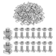 50Pcs Standard Size Aluminum Greenhouse Bolts Nuts Set Essential Spare Accessory for Greenhouse Assembly
