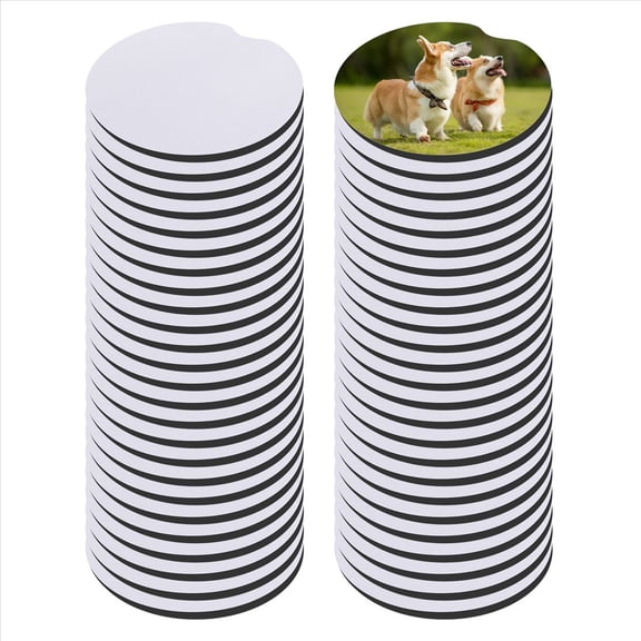 50Pcs Sublimation Car Coasters Blanks,for DIY Crafts Cup Painting Project Accessories