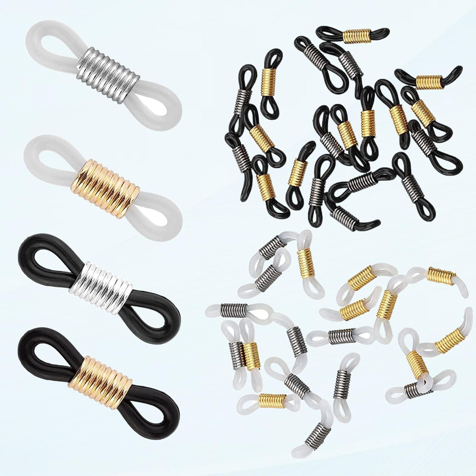 50pcs Adjustable Anti-Slip Eyeglass Chain Ends Retainer Rubber Glasses