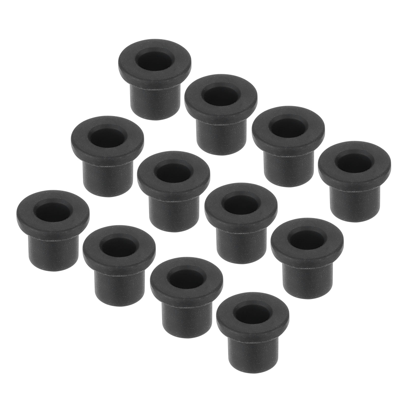 MECCANIXITY Black Rubber Grommets, Pack Of 4 - 10mm Mount, For Cord & Cable Protection