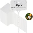 thumbnail image 1 of 50Pcs T-Type Plastic Plant Labels Waterproof Re-Usable Nursery Flower Vegetables Herb Markers Sign Stakes Garden Classification Tag, 1 of 6