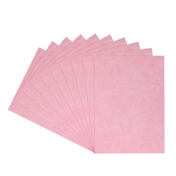 50Pcs Texture Paper Binding Covers, Binding Presentation Covers, 8.5x11.5 Inches, 8 Mil 65 Lb, Pale Pink