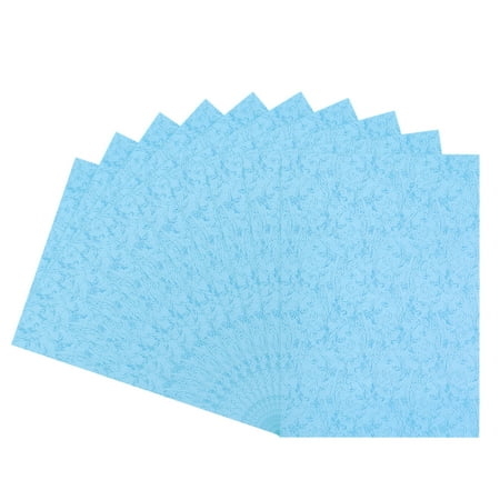 50Pcs Texture Paper Binding Covers, Binding Presentation Covers, 8.5x11 Inches, 8 Mil 65 Lb, Sea Blue