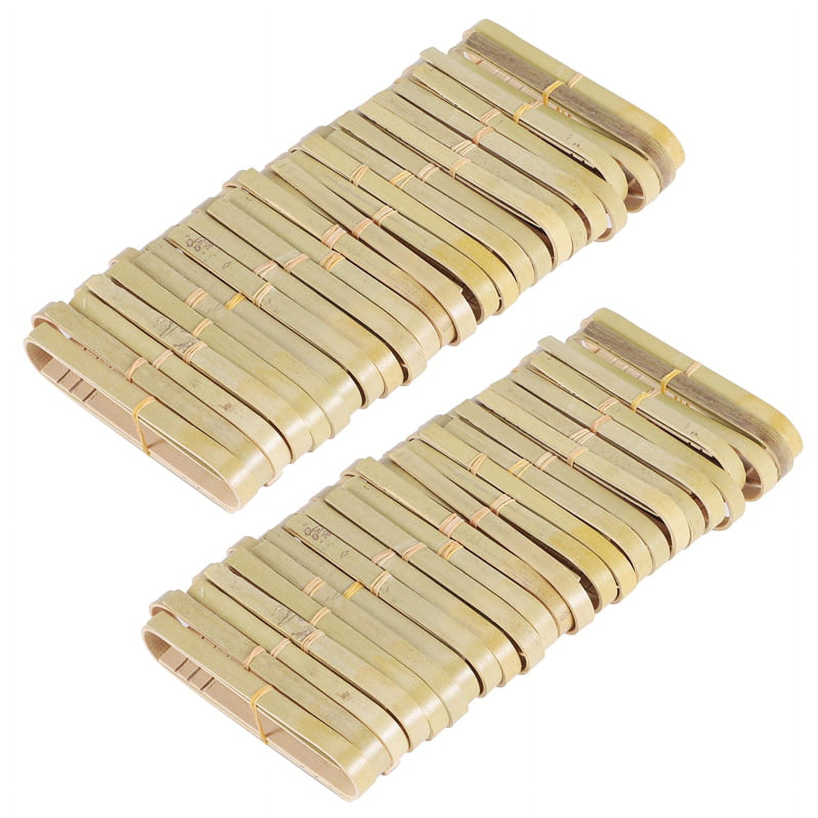 50Pcs Tongs Disposable Cooking Utensils Mini Bamboo Tongs Natural Toast