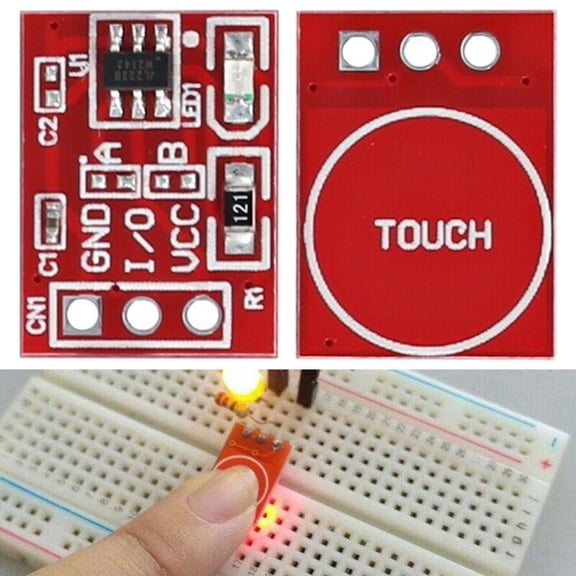50Pcs Ttp223 Touch Button Modular Self-Locking Capacitive Switch Single YIWEI
