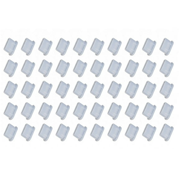 Pack of 50 Type-C Dust Plugs Charging Port Silicone Protector Covers USB C Anti Dust Caps for Phone Tablet