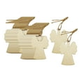 thumbnail image 1 of 50Pcs Unfinished Wooden Cutouts Christmas Tree Decoration for Kids Painting Angel, 1 of 8