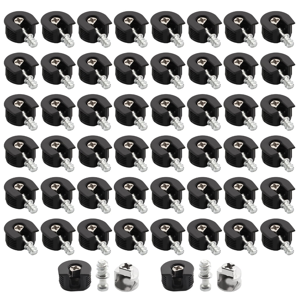 50Pcs Plate Support Clips with Screws Woodworking Metal Cupboard Hinges ...