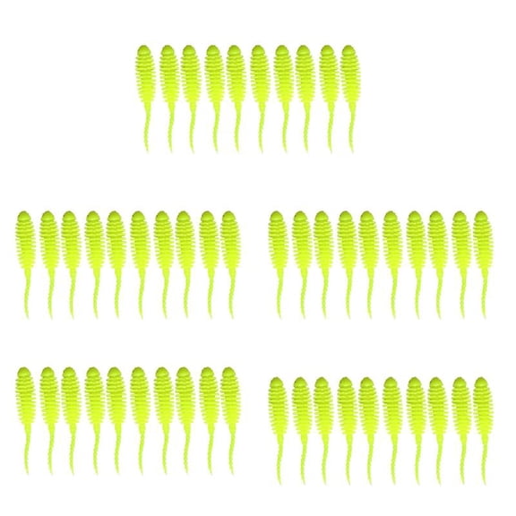 50Pcs Wacky Fishing Lures Fishing Wacky Rigs Soft Silicone Lures Wacky Rigs Soft Wacky Rigs Baits Lures Set