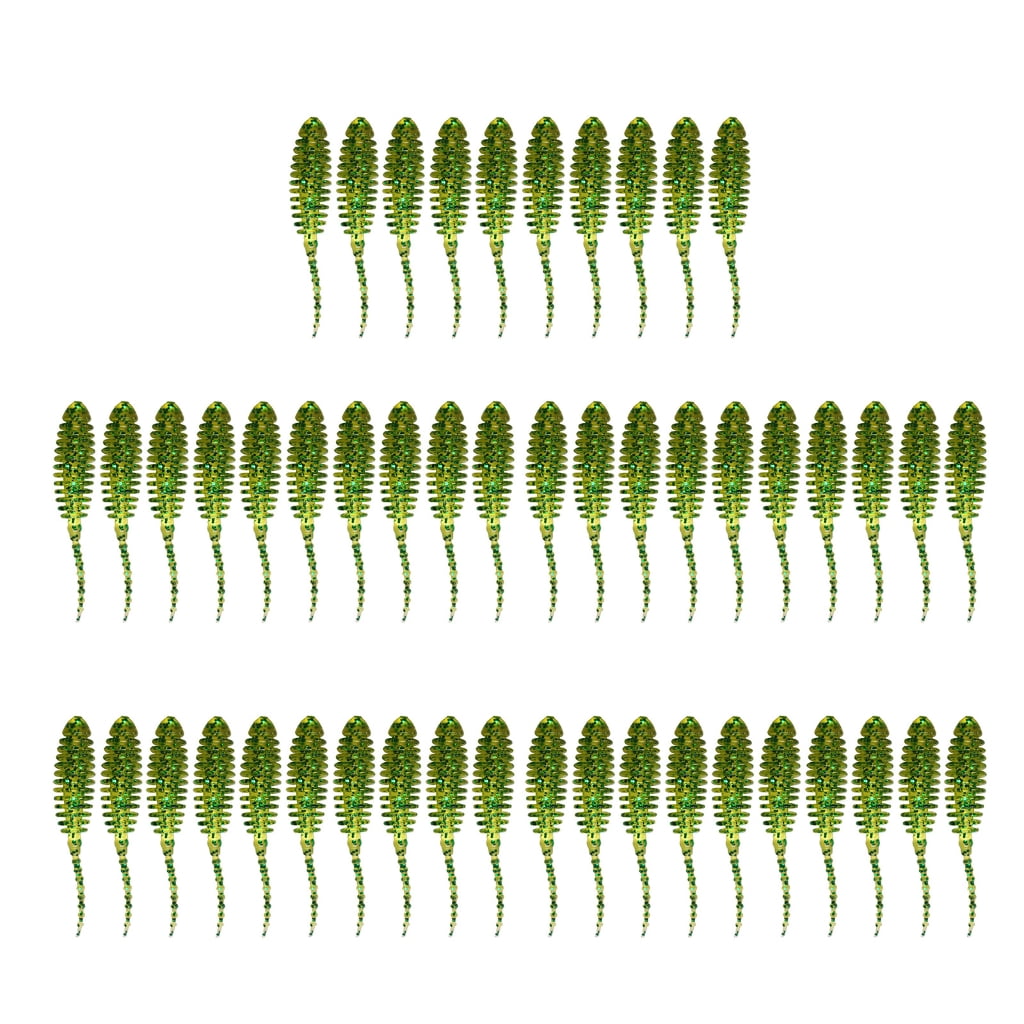 RUNCL Anchor Box Soft Stick Baits - Wacky Worms Senko Style, 4/5 Inch, Ribbed, Salt & Scented - View #5