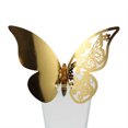 thumbnail image 1 of 50Pcs Wedding Butterfly Place Card Laser Hollow Paper Cup Card Butterfly Wall Sticker Decoration Card, 1 of 7