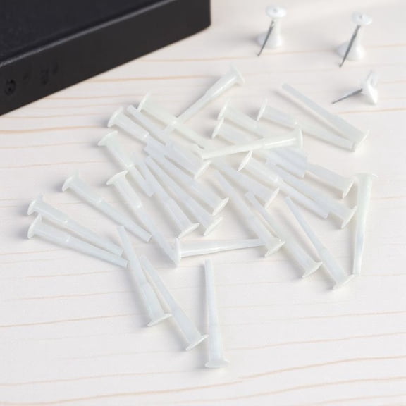 50Pcs White Air Plug Pin for Jump Ball Pilates Ball Durable and Practical
