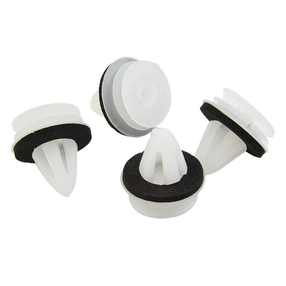 50Pcs White Car Door Panel Trim Push Pin Rivet Clip Fastener Retainer