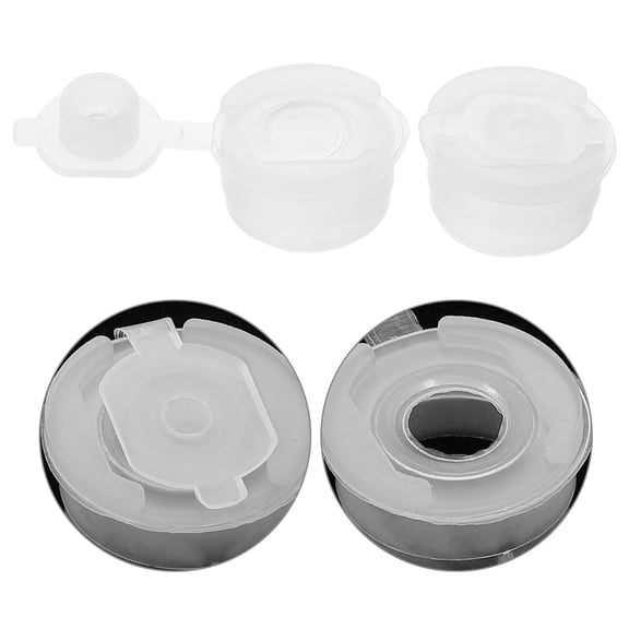 50Pcs White Plastic Round End Cap Bottle Stopper Replacement for Vials Bottles Home Use