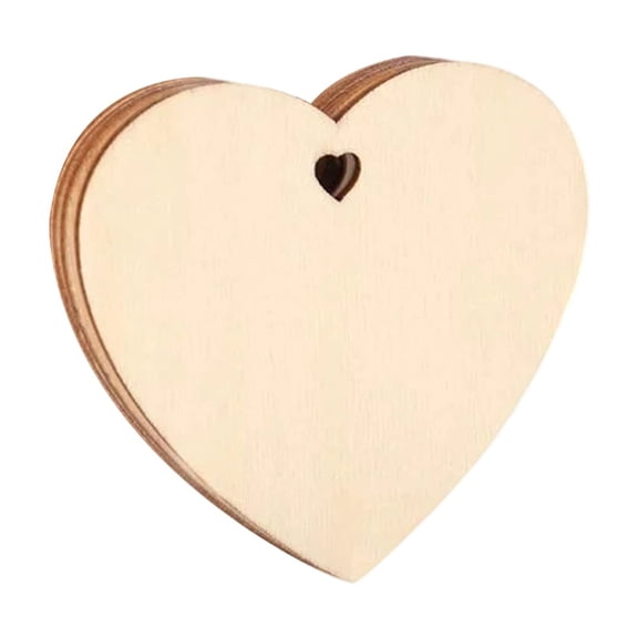 50Pcs Wooden Crafts to Paint 3.14" Christmas Tree Hanging Ornaments Unfinished Wood Cutouts Christmas Decor DIY Crafts with Natural Twine for Valentine's Day, Wedding, Thanksgiving, Home Decor, Xmas