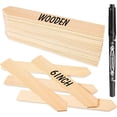 thumbnail image 1 of 50Pcs Wooden Plant Labels Plant Tags 6 Inch Garden Plants Markers Waterproof Seed Labels Markers Sticks Outdoor Garden Label Stakes Sign Wooden Plants Name Tags for Seedling Vegetables Flower, 1 of 8