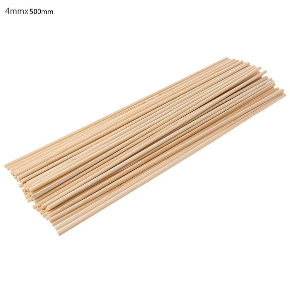 ✪ 50Pcs Wooden Plants Grow Support Bamboo Sticks Garden Flower Support Stick Cane