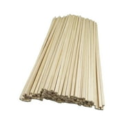 50Pcs Wooden Square Dowel Rod Unfinished Wood Sticks Woodcrafts Small Arts Long Dowel Strips for Crafts Hobby Model Material Diorama Scenery 100mmx3mmx3mm