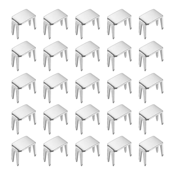 50Pcs Zipper Stoppers, #5 Top & Bottom Stops for Zippers Repair, Silver