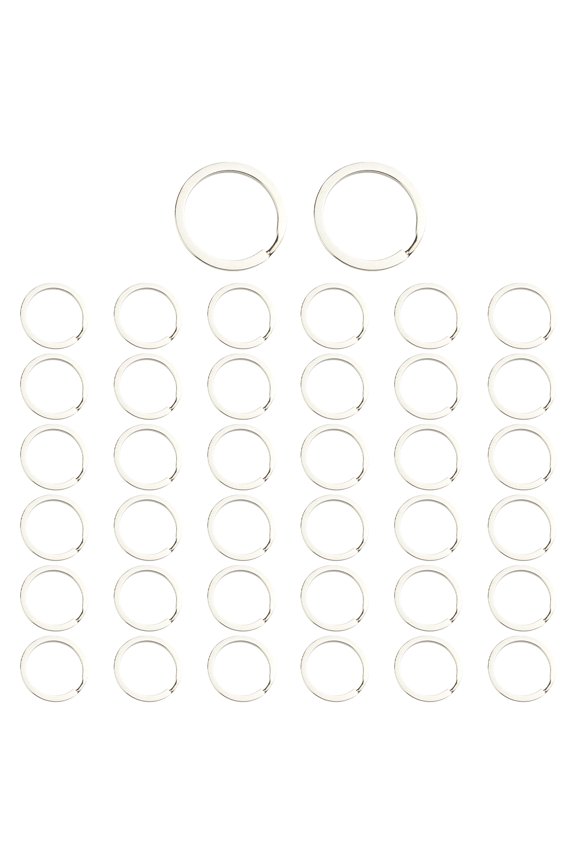 50Pieces 32mm Keychain Rings Metal Key Rings Offering Flexibility and Strength Suitable for Everyday Key Management