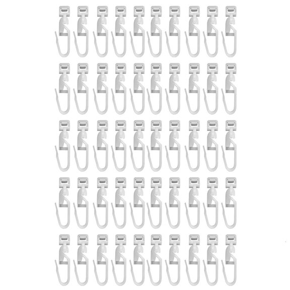 50Pieces Curtain Gliding Hook Window Roller with Hook For Effortlessly Curtain Hanging