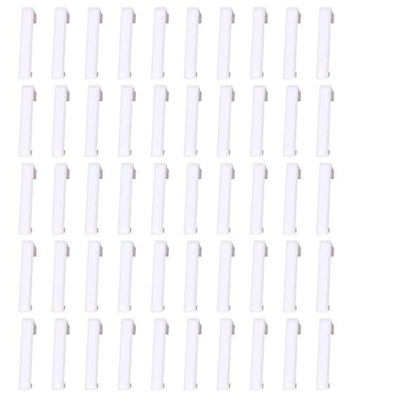 50Pieces Multipurpose Single Gang White Brushplate Wall Covers Portable Accessory for Concealing PZ30 and Speaker Wire