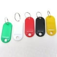 50Pieces Plastic Key Tags Assorted Key Rings ID Tags Name Card Label