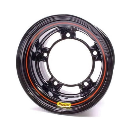 50SR3 Wide 5 Armor Edge Spun Wheel - 15 x 10 in. - Black - 3 in. Back Spacing - 18 lbs