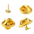 thumbnail image 1 of 50Set Iron Lapel Pin Backs Tie Tack Pin Brooch Findings Golden Tray: 4.5mm 12mm Pin: 1mm, 1 of 5
