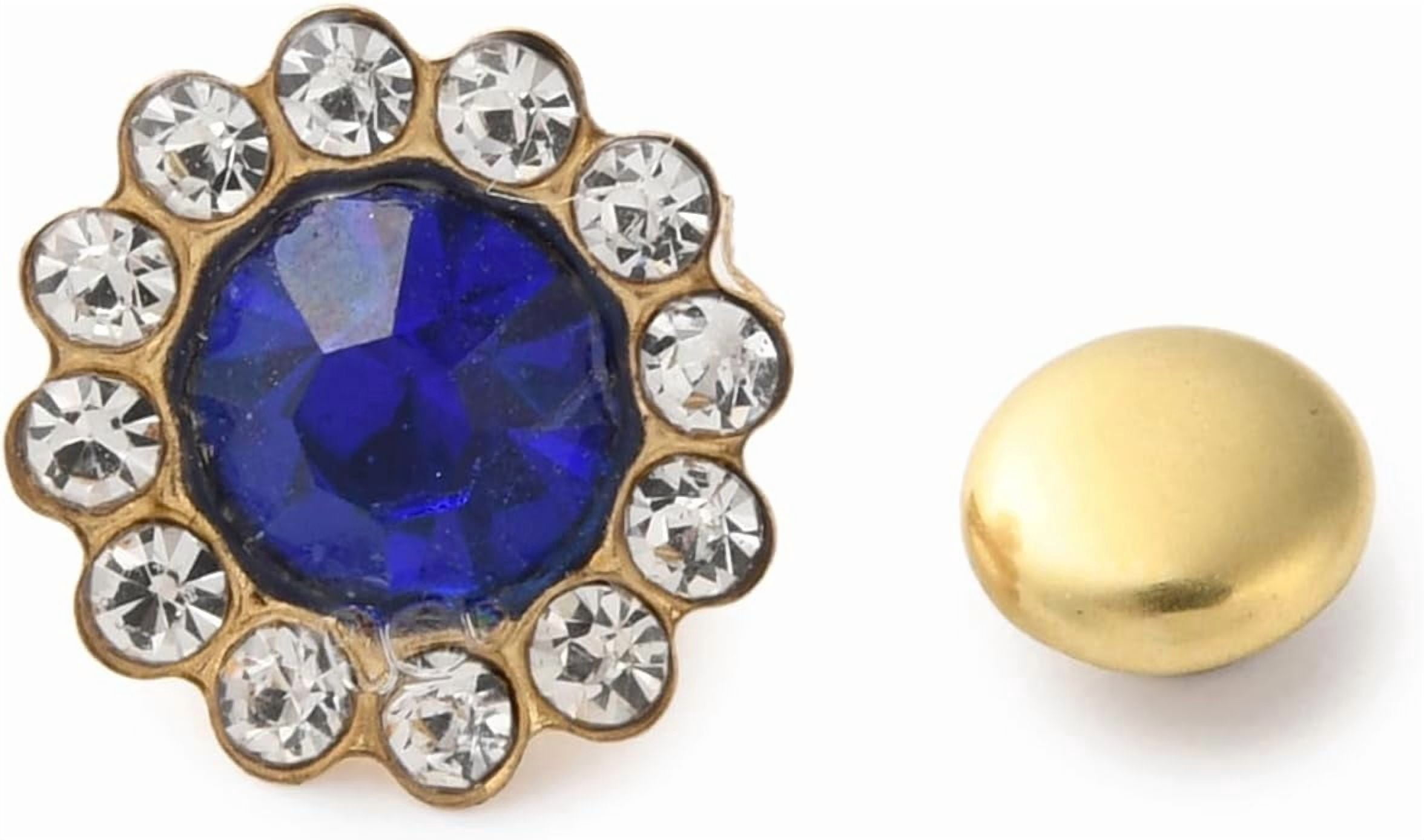 50Set Sunflower Alloy Rhinestones Rivets Golden Rivets with Iron ...