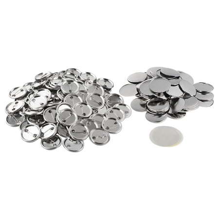 50Sets/100Sets Blank Button Badge Components Supplies for Arts 25mm 100sets