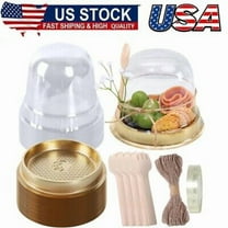 50Sets Disposable Individual Charcuterie Cup Set Clear Plastic Cupcake Container