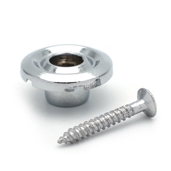 50Sets Round Electric Bass Guitar String Retainers Tree Black Chrome for Choose