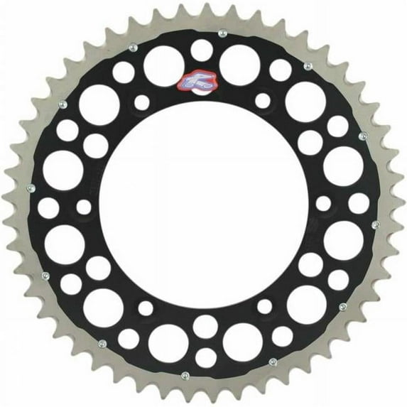 50T Twinring Heavy Duty Rear Sprocket for 2005 Suzuki RM 250 , Black