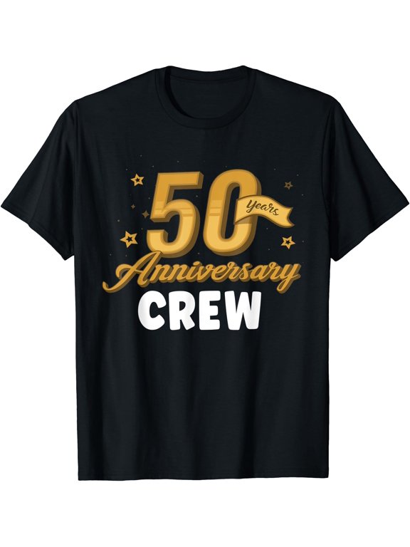 50Th Anniversary 50 Years Of Marriage Golden Wedding Crew T-Shirt