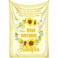 thumbnail image 1 of 50Th Birthday Gift, Birthday Blanket, 50Th Friendship Throws Blanket Gifts Birthday, Birthday Blanket for Women Daughter Grandma, Ladies Gifts for Birthday, Happy Birthday Friend Gift A3, 1 of 5
