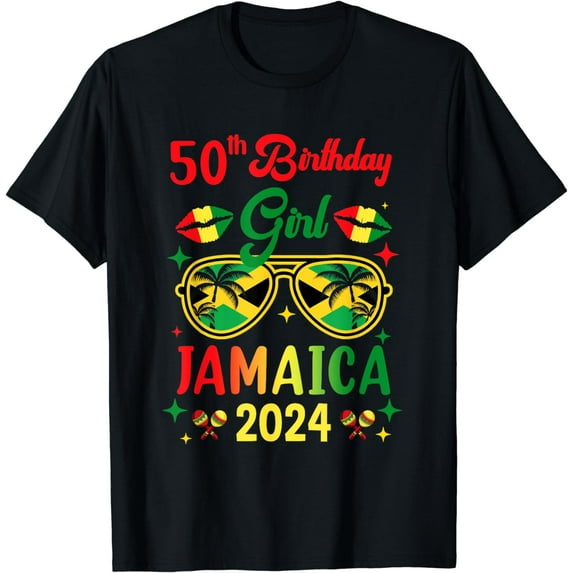 50Th Birthday Girl Jamaica Vacation Party Outfit 2024 T-Shirt