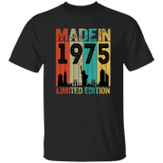 50Th Birthday Made In 1975 50 Bday Born In New York 50 Years Old Of Being Awesome Vintage T-Shirt