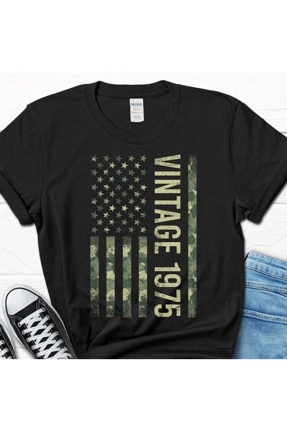 50Th Birthday Shirt For Men, 50 Year Old Dad T-Shirt, Born In 1975 Husband Me...