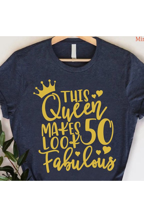 50Th Birthday Shirt For Women, 50Th Birthday Gift For Her, Hello Fifty Tshirt, Fifty Years Old Gift, Born In 1975 Tee, 50Th Birthday Party Shirt Unisex S-5XL Hot Trending Shirt, Vintage Birthday Gift