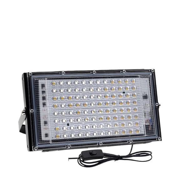 50W 100W LED RGB Flood Light IP65 Waterproof Outdoor Reflector Led Spotlight Landscape Lighting With Remote Control ,Brings Out Natural Colors
