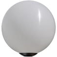 thumbnail image 1 of 50W 120V Powder Coated Cast Aluminum Post Top 18 in. Globe Light Fixture, Black, 1 of 1