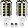 50W 2 pack LED Corn Light Bulb,3000K Warm White 6500LM(500W Equivalent
