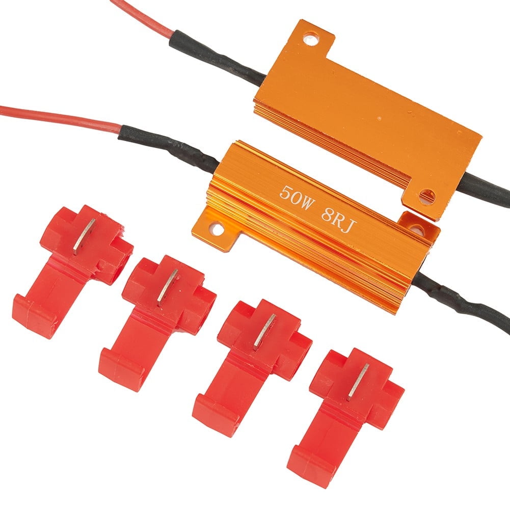 50W 8Ohm Led Load Resistor Decoders Fix Hyper Flash Turn Signal Lights ...